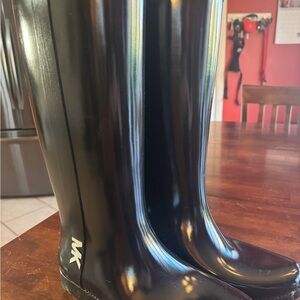 Michael Kors Black Rain Boots